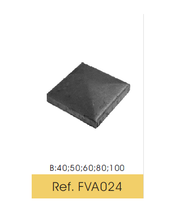 Base forja lisa 40 mm FVA02440