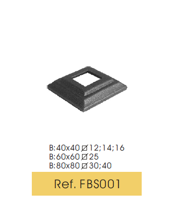 Base forja 40 mm FBS00140