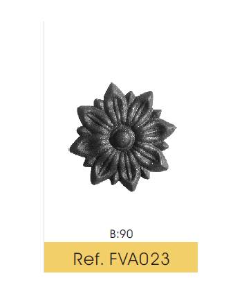 Flor forja estrella FVA023